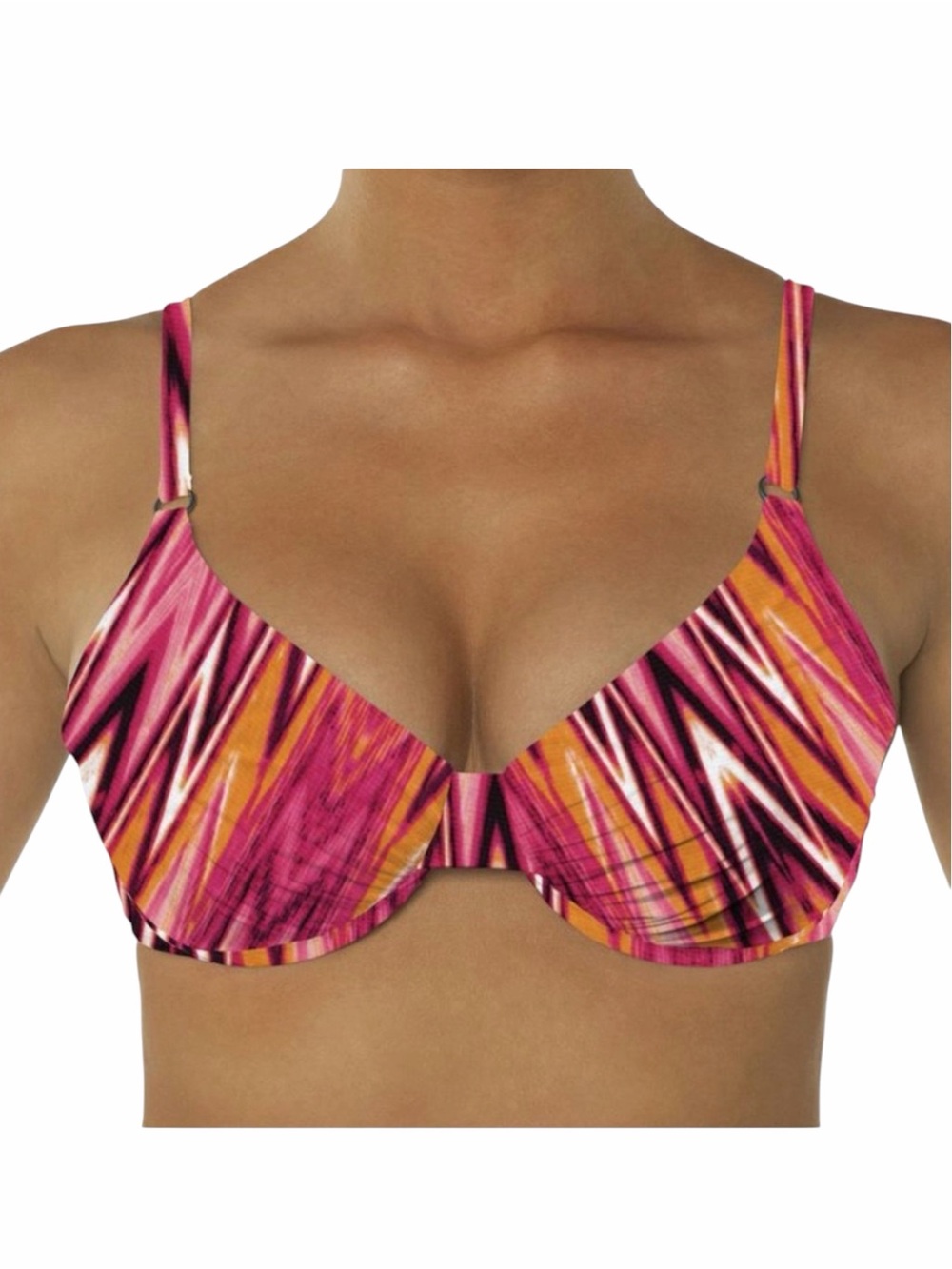 Swim Systems Underwire Push Up Bikini Top Size S/ 34B - Picture 2 of 11